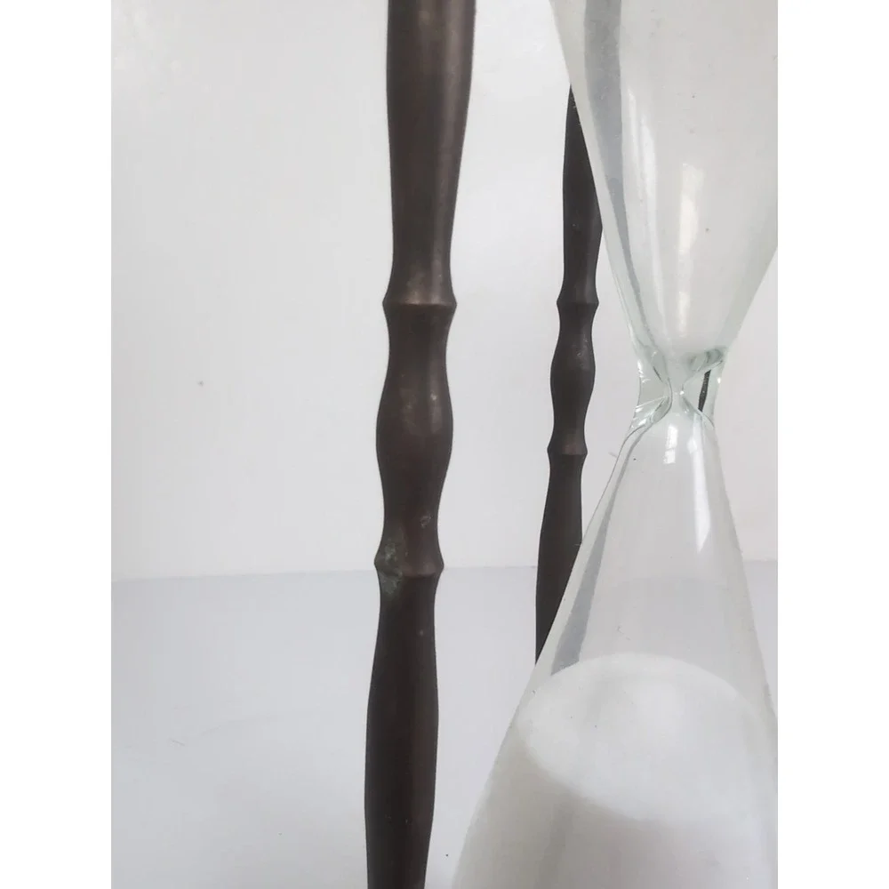 Vintage Brass Hourglass Leonard Towle 10 1/2